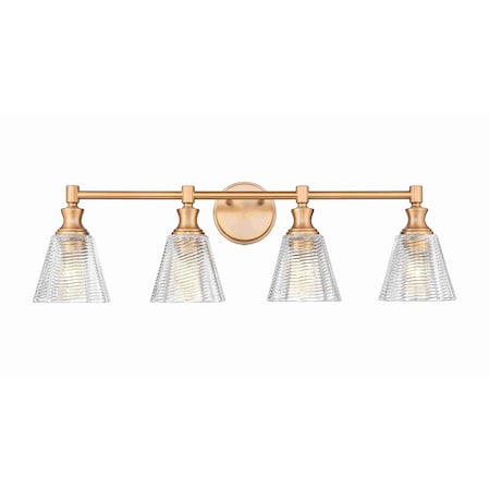 Z-Lite Auden Modern Gold 4 Light Vanity 7704-4V-MGLD