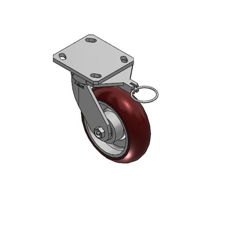 Albion lead-kingpinless-6x2-maroon-Caster-1250lb 110AX06228SLX