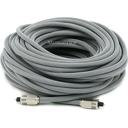 Monoprice 75ft PREMIUM Optical Toslink Cable with Metal Fancy Connector 3448