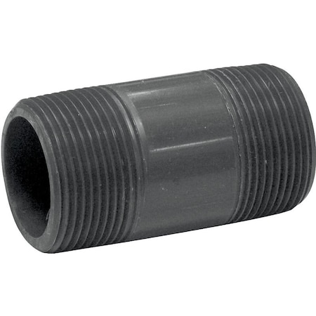 Genova LASCO 212020BC Pipe Nipple, 114 in, PVC, SCH 80 Schedule, 2 in L 212020-BC