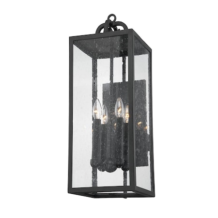 Troy Lighting Caiden 4 Light Wall Sconce 9 In. Forged Iron B2063-FOR