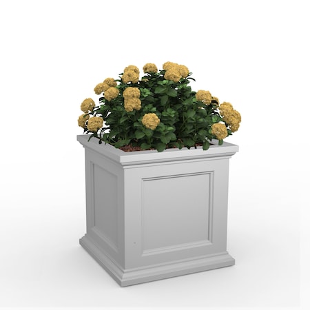 Mayne Fairfield 24in Square Planter  - White 5890-W