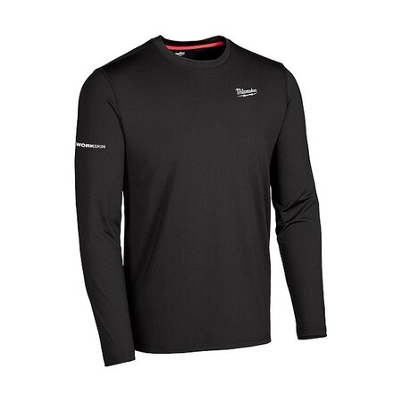 Milwaukee Tool Baselayer Work Shirt, M, Black, Men's 403B-M