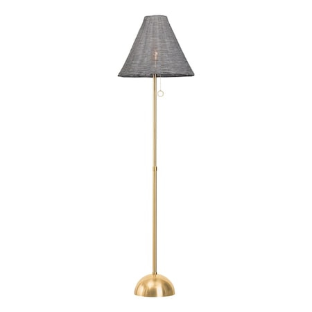 Mitzi The Lifestyled Co X Destiny 1 Light Floor Lamp 45.25 In. Aged Brass HL825401-AGB