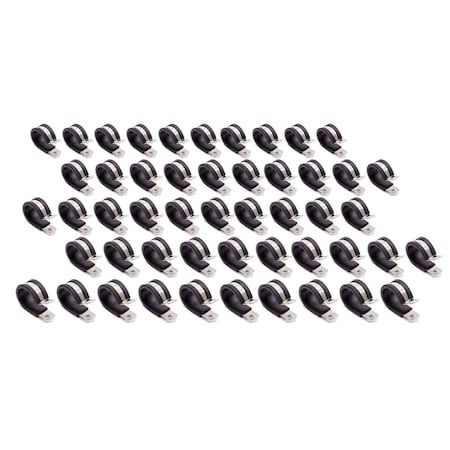 Allstar Performance 0.875 in. Aluminum Line Clamps, 50PK ALL18306-50