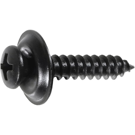 Auveco #8 X 1-1/4 PHIL OVAL #6 HD AB TAPPING SEMS - BLACK, 100PK 11790