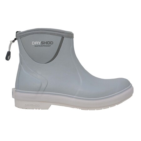 Dryshod Womens Slipnot Ankle-Hi Deck Boot, Fishing, Boating, Waterproof, Grey, Size 7 SLN-WA-GH-007