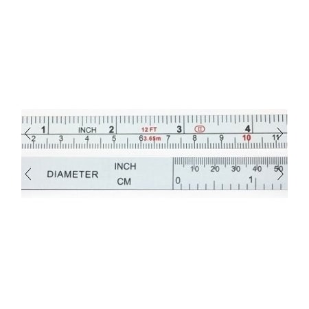 Pipeman 12 Ft. 45" OD Tape Measure with Auto Retraction. 100ths/cm and Inches/Metric 416-04-045