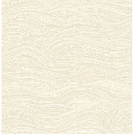 A-Street Prints Leith Cream Zen Waves Wallpaper 2971-86362