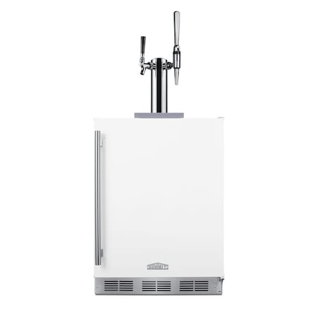 Summit Commercial 24in Wide Built-In Coffee Kegerator, ADA Compliant SBC58WHBIADACMTWIN
