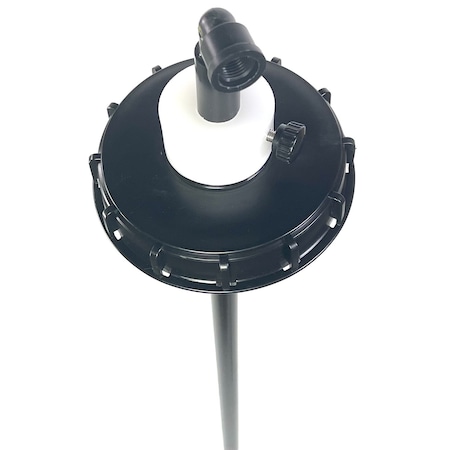 Gizmo Engineering IBC Suction pipe 3/4 in schedule 80 Black Polypropylene pipe, IBC lid, mesh screen - end to filter IX-P