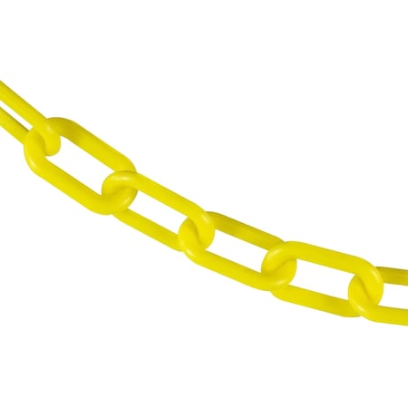 Mr. Chain 2" x 10' Yellow Plastic Safety Chain 50002-10
