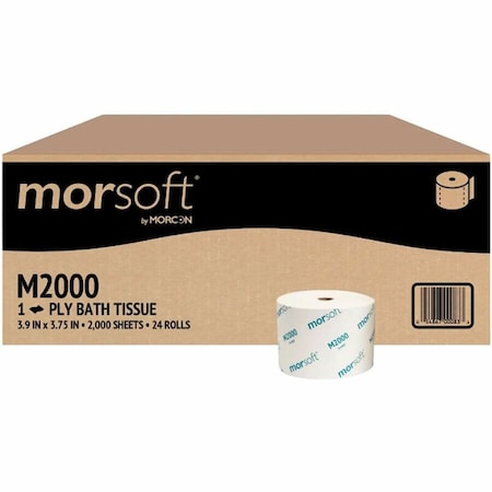 Morcon MOR 1Ply Paper Morsoft Millennium Bath Tissue, 3.87 x 4.25 in. M2000