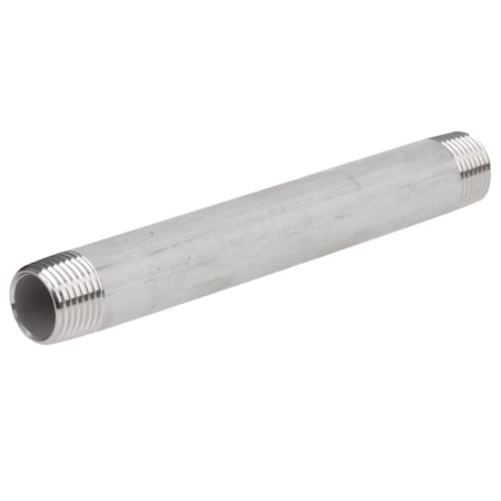 Anvil 3/4 in. Threaded X 3/4 in. D Threaded Stainless Steel 8 in. L Nipple 4321000690