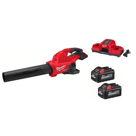 Milwaukee Tool M18(TM) REDLITHIUM(TM) Cordless Blower and Battery Kit, 600 cfm, 145 mph, Battery Included, 65 dB 2824-20,48-11-1862,48-59-1815