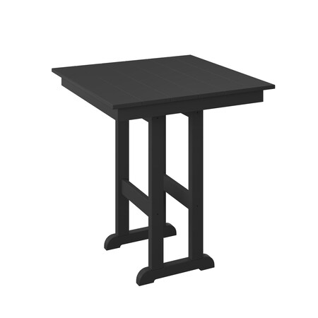 Polybird 33" SQUARE TABLE "COUNTER HEIGHT"     BLACK POLYBIRD P18-C