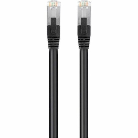 Monoprice Cat6 PoE Ethernet Patch Cable - 600V_ Shielded RJ45_ Solid_ 550MHz_ STP U/FTP_ 24AWG_ 14ft_ Black 41037