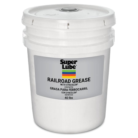 Super Lube Pail Railroad Grease with Syncolon, 40 lb 41040