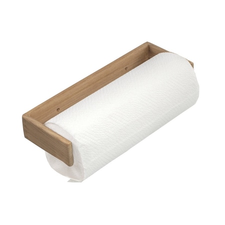 Homeroots Wall Mounted 12.25in Wood Paper Towel Holder 478232