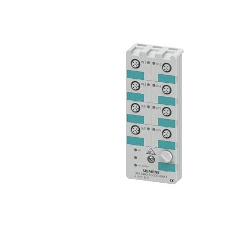 Siemens AS-i compact module K60 digital 4 DI/4 DQ IP67 4 x input 3RK1400-1DQ03-0AA3