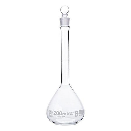 Globe Scientific Glass Flasks, Colorless, 210 mm H, PK6 8250200
