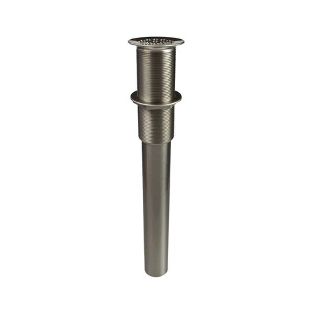 Mountain Plumbing 20 Hole Brass Lavatory Drain 8" Tailpiece in Polished Nickel MT735/PN