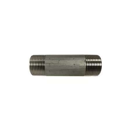 Midland Industries NIPPLE PIPE WLD 1/4IN MPT 1/4IN MPT SST 48022