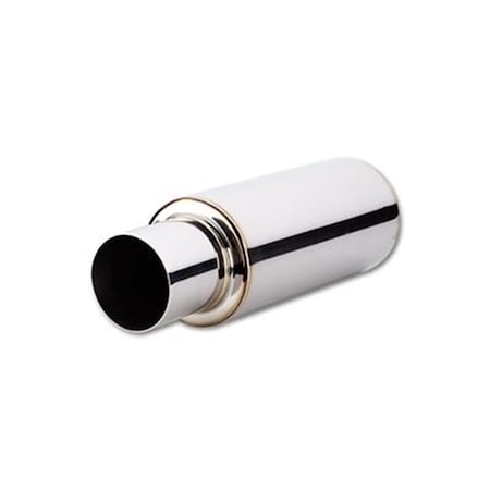 Vibrant 1057 Stainless Steel Case Exhaust Muffler - 6.25 In. V32-1057