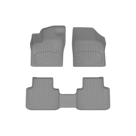 Weathertech Grey, Front and Rear FloorLiner HP 461084-1-4IM
