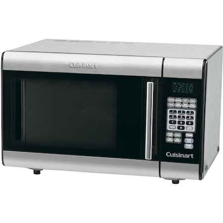 Cuisinart CMW-100 Microwave Oven, 1 cu-ft Capacity, 1000 W, Stainless Steel, Black CMW-100