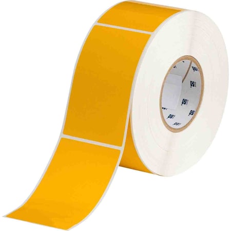 Brady Harsh Environment Multi-Purpose Polyester Labels for 3 in. Core Printers - 5 in. x 3 in. Yellow THT-20-423-1-YL