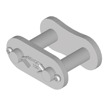 Senqcia Inspire Series SBR Single Strand Cottd Connecting Link, 100PCP chain, 1.25P, 1.69 OAW, 3/8 Pin 100PCP2CL