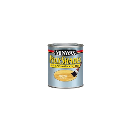 Minwax Co, The Gloss Honey Pine Polyshades Wood Stain, Qt. 61410