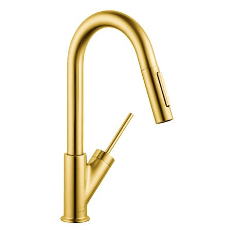 Axor Starck Prep Kitchen Faucet 2-Spray Pull-Down, 1.75 GPM in Brushed Gold Optic 10824251