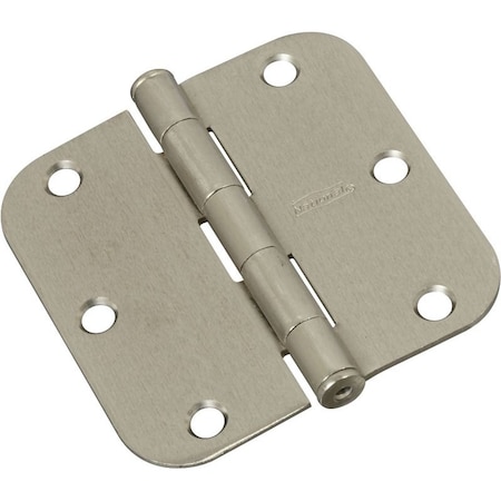 National Hardware Door Hinge, Steel, Satin Nickel, Full-Mortise Mounting N830-328