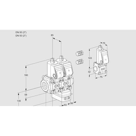 Honeywell Kromschroder VLV SOLND PRESS REGULATING W PLIOT GAS V KS88105123