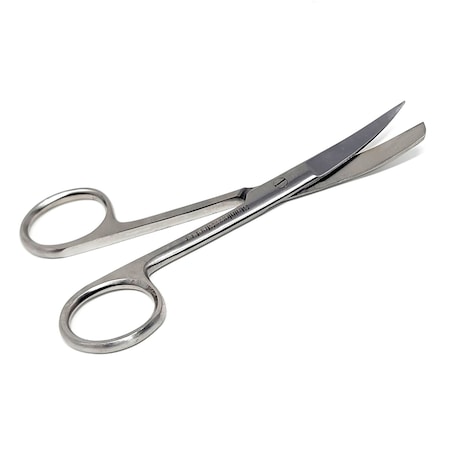 A2Z Scilab Lab Scissors 4.5 inches Sharp/Blunt Curved Blades, Stainless Steel A2Z-ZR-108S