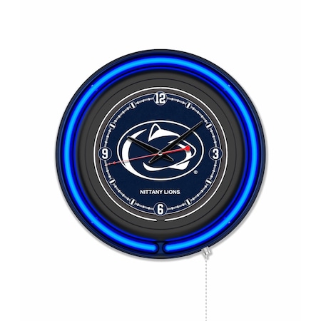 Holland Bar Stool Pennsylvania State University 15 Double Neon Wall Clock Clk15BK