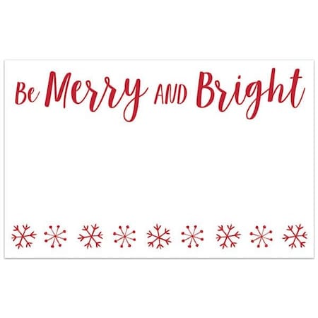 Nashville Wraps Be Merry and Bright Matte Enclosure Card, 3.5x2.25, 50PK AC5956