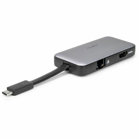 Rocstor USB TYPE-C 4-IN-1 MULTIPORT ADAPTER - USB-C TO 1X HDMI 4K@60HZ, 2X USB 3.0 TYPE- Y10A304-S1