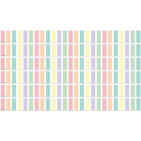 Teacher Created Resources Pastel Pop Stripes Straight Border Trim, 35 Feet Per Pack, 6PK TCR8444