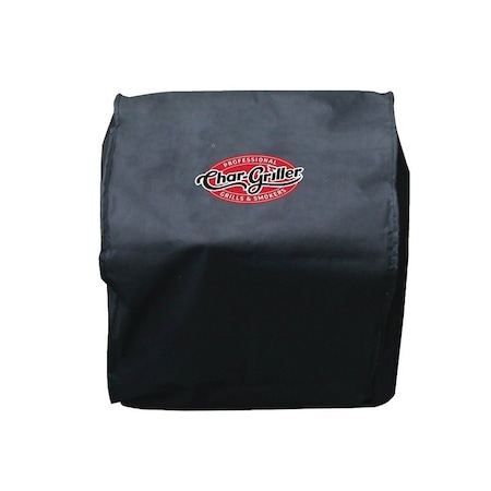 Char-Griller Side Fire Box Grill Cover, 20 in W, 18 in D, 18 in H, Polyester, Black 2455