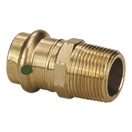 Viega Propress 1/2" X 1/2" Mpt Zero-Lead Bronze Adapter 79215