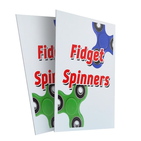 Signmission Fidget Spinners, Plastic Signs Only 24 Inch x 36 Inch, Corrugated Plastic, 2PK CSB-2436-2PACK-Fidget Spinners
