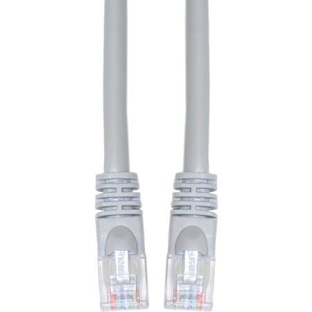 Cable Wholesale Cat6a Gray Copper Ethernet Patch Cable, 10 Gigabit, Snagless/Molded Boot, POE Compliant, 500 MHz, 3ft 13X6-02103