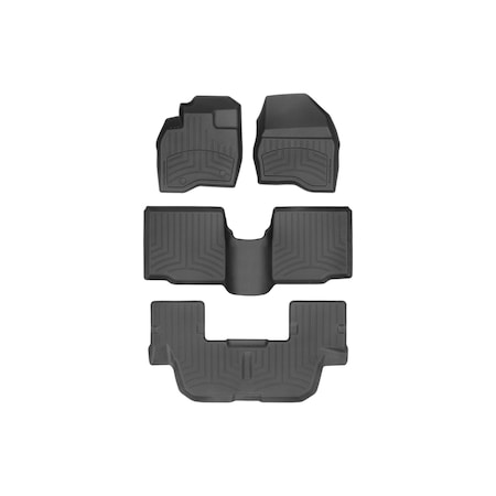 Weathertech Black, Front and Rear and Rear FloorLiner HP 447041IM-44359-2-3IM