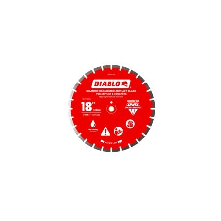 Diablo 18 in Diamond Segmented Blade for Asphalt DMADA1800