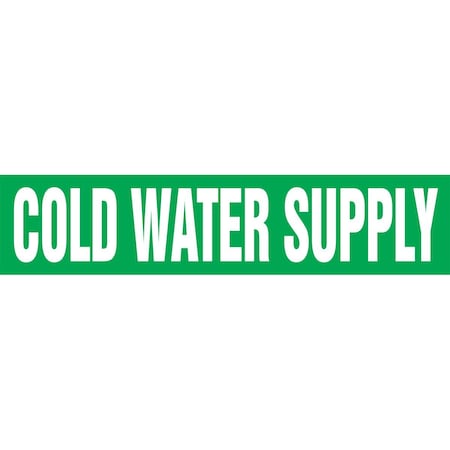 Accuform ASME ANSI PIPE MARKER COLD WATER RPK223STB
