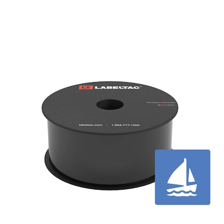 Labeltac Marine Supply 2in x 150ft LT4/Pro X, Black LT203MN