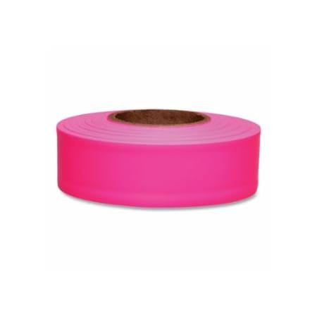 Presco Taffeta Flagging Tape, 1-3/16 in x 150 ft, Flourescent Pink, 12PK 764-TFPG